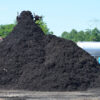 black mulch pile